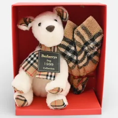 バーバリー ノバチェック 犬 ぬいぐるみ タオルハンカチ Aランク bb2605cc