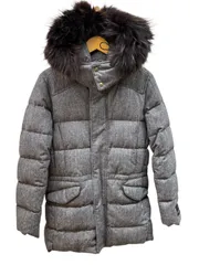 タイムセール中！TATRASタトラス ファー付きグレー ロングダウンジャケット タイムセール中！TATRASタトラス ファー付きグレー ロングダウン