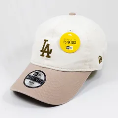 【ニューエラ正規品】子供用 ニューエラ New Era® NEW ERA® 帽子 キャップ Youth 9TWENTY MLB Chain Stitch チェーンステッチ ロサンゼルス・ドジャース アイボリー/アッシュブラウン(商品番号：14671649)