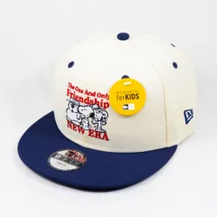 【ニューエラ正規品】KIDS kid's 子供用 ニューエラ New Era® NEW ERA® 帽子 キャップ キッズ Youth 9FIFTY PEANUTS ピーナッツ FRIENDSHIP クロームホワイト/ライトネイビー(商品番号：14682445)