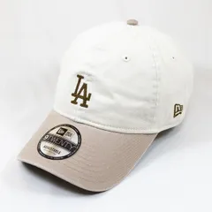 【ニューエラ正規品】ニューエラ New Era® NEW ERA® 帽子 キャップ 9TWENTY MLB Chain Stitch チェーンステッチ ロサンゼルス・ドジャース アイボリー/アッシュブラウン(商品番号：14668019)