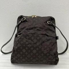 8133　russet　ラシット　リュック　バックパック　 モノグラム　総柄　ブラウン系　茶　 ナイロン　レザー　レディース