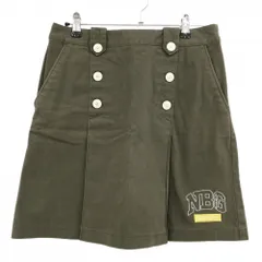 ニューバランスゴルフ スカート カーキ ボタン 裾ロゴ ストレッチ レディース 2(L) ゴルフウェア New Balance