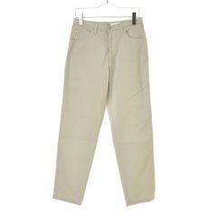 90s Armani Jeans コットン リネン ストレート スラックス 黒 - メルカリ
