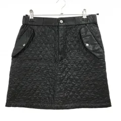 【美品】アンタイトルスポーツ 中綿スカート 黒 キルティング  レディース M ゴルフウェア UNTITLED