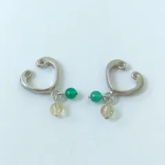 ete エテ　シルバー925　ハートモチーフ　イヤーカフ　両耳