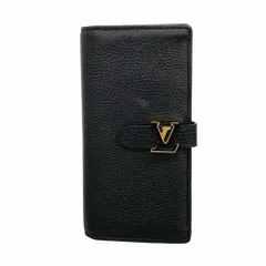 ルイ・ヴィトン(Louis Vuitton) ルイ・ヴィトン 長財布 トリヨン ヴェルティカルウォレット M81330 ノワールメンズ レディース  P2064392