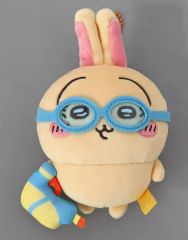 [중고] 봉제인형 마스코트·봉제인형 배지 고글 토끼 마스코트 [치이카와 왠지 작고 귀여운 녀석]