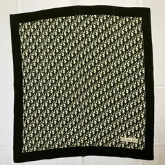 2511-171｜ディオール スカーフ シルク グリーン トロッター柄