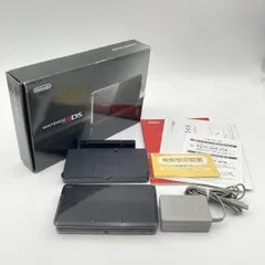 【中古】本体）【動作確認済みジャンク・付属品一式あり】任天堂/3DS コスモブラック/CTR-001/スティック不良[6]