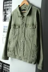 (2XL) ザラ ジップアップ ウィンドブレーカー アウター ジャケット オーバーサイズ デニム トラッカー-16682