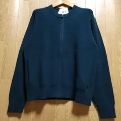 【XLサイズ】UNIQLO C クルーネック フルジップ カーディガン ダークグリーン