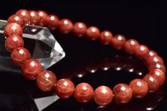 【１点物】チベット産◇高発色 アンデシン　6.5mm　ブレスレット パワーストーン 天然石 _MC3761