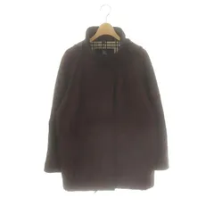 バーバリー ロンドン BURBERRY LONDON ノバチェック ジャケット フード 9 ボルドー /MI ■OS