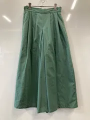 ピ381⚫︎Samansa Mos2⚫︎サマンサモスモス⚫︎ロング⚫︎ガウチョ⚫︎パンツ⚫︎ウエストゴム⚫︎ドロスト付き⚫︎sizeF⚫︎緑