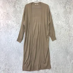 GeeRA ジーラ ロング ニット カーディガン モカ LLサイズ 〇◇のサムネイル