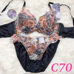 ブラショーツセット C70 脇高ブラ 育乳 レース 総柄 ビジュー 大人可愛い セクシー マルチカラー フルバック ランジェリー 下着セット