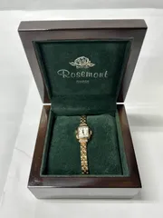 【美品】Rosemont ロゼモン 腕時計 レディース ゴールド アンティーク調 スイス製 箱付きのサムネイル