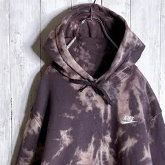 【入手困難】00s 古着 ナイキ NIKE パープル ブリーチ タイダイ パーカー スウェット 最高モデル#7214