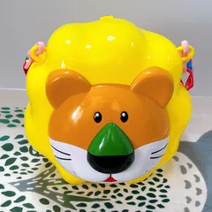 たべっ子どうぶつ ポップコーンバケット ライオン 映画 公開記念 限定 グッズ 希少 ストラップ付き ギンビス キャラクター 小物入れ 遠足 お出かけ かわいい インテリア 映え✨🦁🍿