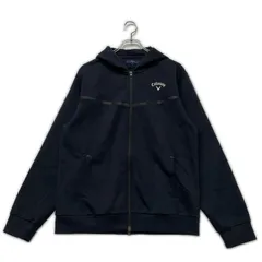 中古 メンズ キャロウェイ Callaway パーカー LL 紺 ネイビー ダブルジップ 長袖 シンプル
