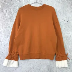 EMODA エモダ ドッキング カフ ワイド トレーナー オレンジ Fサイズ 〇◇☆のサムネイル