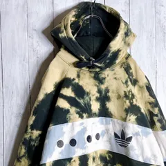 【最高モデル】adidas originals タイダイ ネイビー ブリーチ ヘビーウエイトパーカー 肉厚 #761