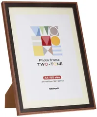 ナカバヤシ ツートン フォトフレーム A4･B5 ダークブラウン F-TMS-411-DBR