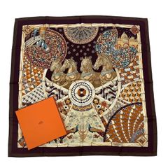 新品同様 HERMES エルメス カレ90 LA MAGIE マジック ウサギ 手品 鳩