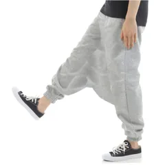 [沖縄技研] フリース サルエルパンツ アラジンパンツ 裏起毛 スウェット メンズ レディース パジャマ もこもこ オールインワン (杢グレー) [杢グレー]