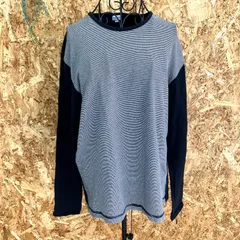 SG4536 ポールスミス 長袖 カットソー コットン レディースXL ブラック