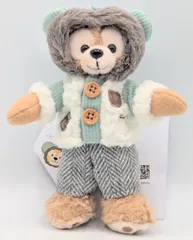 東京ディズニーシー ぬいぐるみバッジ Duffy and Friends ダッフィー(グリーン白コート)/Secret of Snowy Day