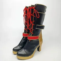 バーチャルライバー 葛葉 風 コスプレ ブーツ レディース ヒール ロングブーツ 編み上げ COS用 オーダー対応