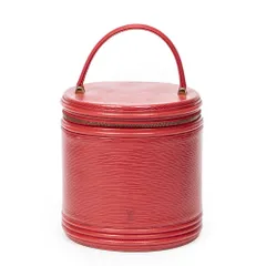 [中古] LOUIS VUITTON ルイヴィトンカンヌバニティバッグ赤エピA