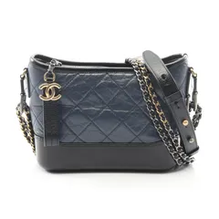 シャネル CHANEL ショルダーバッグ ガブリエル ドゥ シャネル スモール ホーボー A91810 ネイビー/ブラック レザー ガブリエル ドゥ スモール ホーボー チェーンショルダー