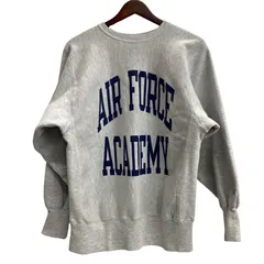 チャンピオン Champion 90's AIR FORCE ACADEMY REVERSE WEAVE スウェット グレー Lサイズ 201MT-5072 VB