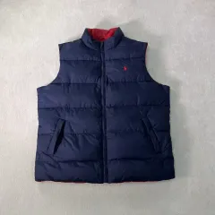 95 ポロ ラルフローレン リバーシブル スモールロゴ グース ダウンベスト