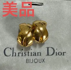 Christian Dior クリスチャンディオール　ゴールドカラーイヤリング　ビンテージ