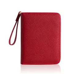 [SPooooN!] 財布 小学生 女の子 二つ折り 小銭入れ コインケース カードケース 多機能 ミニウォレット (クラレット) [クラレット]