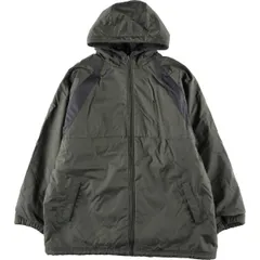 古着 00年代 ナイキ NIKE バックロゴ リバーシブル フリース×中綿パーカー パファージャケット メンズXL相当/eaa608983