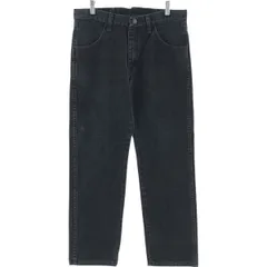 古着 ラスラー RUSTLER ブラックデニム ストレートデニムパンツ メンズw33相当/eaa417038