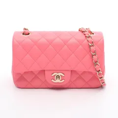 シャネル CHANEL ショルダーバッグ ミニマトラッセ20 A69900 ピンク レザー ミニマトラッセ チェーンショルダー レディース Used A