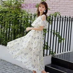 新品! ワンピース レディース 40代 ワンピース 花柄 フリル袖 肩出し 春夏 きれいめ膝丈 ワンピース上品 半袖 大きいサイズ 通勤 お出かけ 