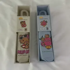 新品2本セット) サンリオ オリーブヤング Tanning HELLO KITTY 超軽量 UV 晴雨兼用傘
