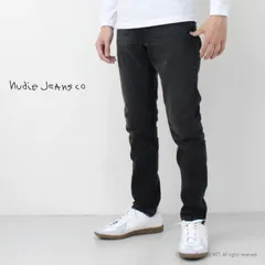 ヌーディージーンズ NUDIE JEANS タイトフィット LEAN DEAN リーンディーン Black Eyes219 メンズ ユーズドBLACK ストレッチ