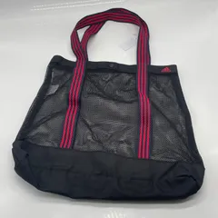 BN7439●adidas アディダス メッシュトートバッグ トートバッグ ブラック×レッド