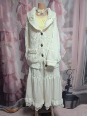 INGNI LIZ LISA リズリサ 森ガール リボン 王道厚手 カーディガン (裏地あり)