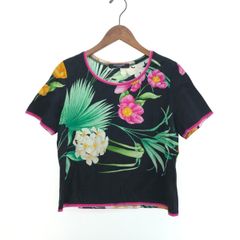 LEONARD 半袖 Tシャツ 花柄 蝶々 ブラック 美品 - メルカリ