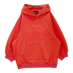 サイズ：LL PING ピン 2023年モデル フロントロゴ 長袖パーカー  オレンジ系 [240101598627] ゴルフウェア レディース ストスト