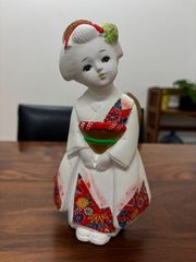 博多人形 童 陶器製 着物の少女人形 約20cm - メルカリ